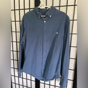 Merona Blue Casual Button Down Shirt